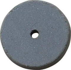 Cratex - 5/8" Diam x 1/16" Hole x 3/32" Thick, Surface Grinding Wheel - Silicon Carbide, Extra Fine Grade, 25,000 Max RPM, Rubber Bond, No Recess - Eagle Tool & Supply