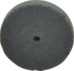 Cratex - 7/8" Diam x 1/16" Hole x 1/8" Thick, Surface Grinding Wheel - Silicon Carbide, Coarse Grade, 25,000 Max RPM, Rubber Bond, No Recess - Eagle Tool & Supply