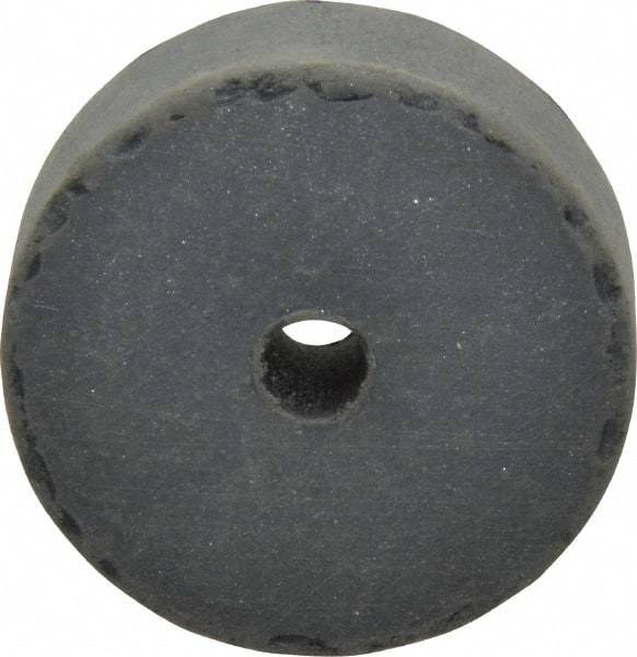 Cratex - 1-1/2" Diam x 1/4" Hole x 1/2" Thick, Surface Grinding Wheel - Silicon Carbide, Extra Fine Grade, 15,000 Max RPM, Rubber Bond, No Recess - Eagle Tool & Supply
