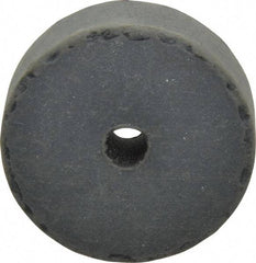 Cratex - 1-1/2" Diam x 1/4" Hole x 1/2" Thick, Surface Grinding Wheel - Silicon Carbide, Extra Fine Grade, 15,000 Max RPM, Rubber Bond, No Recess - Eagle Tool & Supply