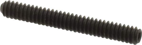 Value Collection - #4-40 UNC, 7/8" OAL, Cup Point Set Screw - Grade 8 Alloy Steel, 0.05" Key - Eagle Tool & Supply
