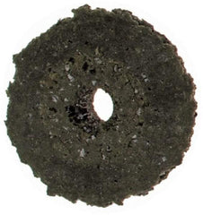 Cratex - 3/8" Diam x 1/16" Hole x 3/32" Thick, Surface Grinding Wheel - Silicon Carbide, Coarse Grade, Rubber Bond, No Recess - Eagle Tool & Supply