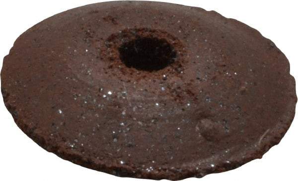 Cratex - 3/8" Diam x 1/16" Hole x 3/32" Thick, Surface Grinding Wheel - Silicon Carbide, Fine Grade, Rubber Bond, No Recess - Eagle Tool & Supply