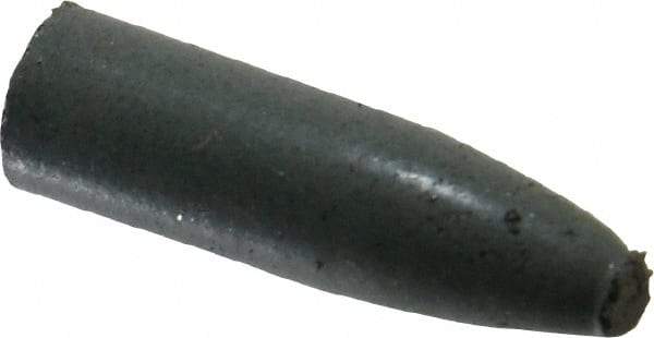 Cratex - 9/32" Max Diam x 1" Long, Cone, Rubberized Point - Coarse Grade, Silicon Carbide, 1/16" Arbor Hole, Unmounted - Eagle Tool & Supply