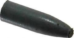 Cratex - 9/32" Max Diam x 1" Long, Cone, Rubberized Point - Coarse Grade, Silicon Carbide, 1/16" Arbor Hole, Unmounted - Eagle Tool & Supply