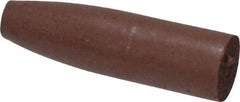 Cratex - 9/32" Max Diam x 1" Long, Cone, Rubberized Point - Fine Grade, Silicon Carbide, 1/16" Arbor Hole, Unmounted - Eagle Tool & Supply
