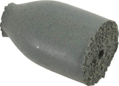 Cratex - 1/2" Max Diam x 7/8" Long, Cone, Rubberized Point - Coarse Grade, Silicon Carbide, 1/8" Arbor Hole, Unmounted - Eagle Tool & Supply