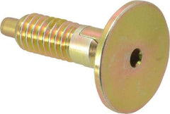 Vlier - 5/16-18, 0.53" Thread Length, 0.154" Max Plunger Diam, 1 Lb Init to 6 Lb Final End Force, Locking Knob Handle Plunger - Countersunk Knob, 1.07" Body Length, 3/16" Plunger Projection - Eagle Tool & Supply