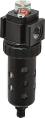 Parker - 3/8" Port, 34 CFM Coalescing Filter - Polycarbonate Bowl, Manual Drain, Modular Connection, 150 Max psi - Eagle Tool & Supply