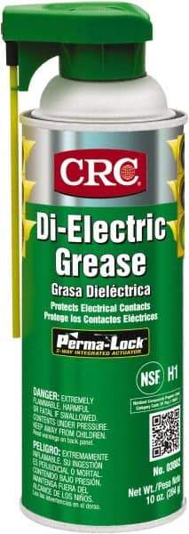 CRC - 16 oz Aerosol Silicone General Purpose Grease - Opaque White, Food Grade, 400°F Max Temp, NLGIG 2, - Eagle Tool & Supply