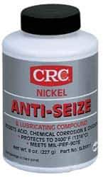 CRC - 8 oz Bottle High Temperature Anti-Seize Lubricant - Nickel, -95 to 2,400°F, Gray, Water Resistant - Eagle Tool & Supply