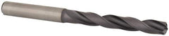 Kennametal - 7.2mm 140° Solid Carbide Jobber Drill - TiAlN Finish, Right Hand Cut, Spiral Flute, Straight Shank, 91mm OAL, Standard Point - Eagle Tool & Supply