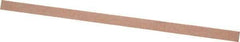 Made in USA - 180 Grit Aluminum Oxide Rectangular Polishing Stone - Very Fine Grade, 1/4" Wide x 6" Long x 1/8" Thick - Eagle Tool & Supply