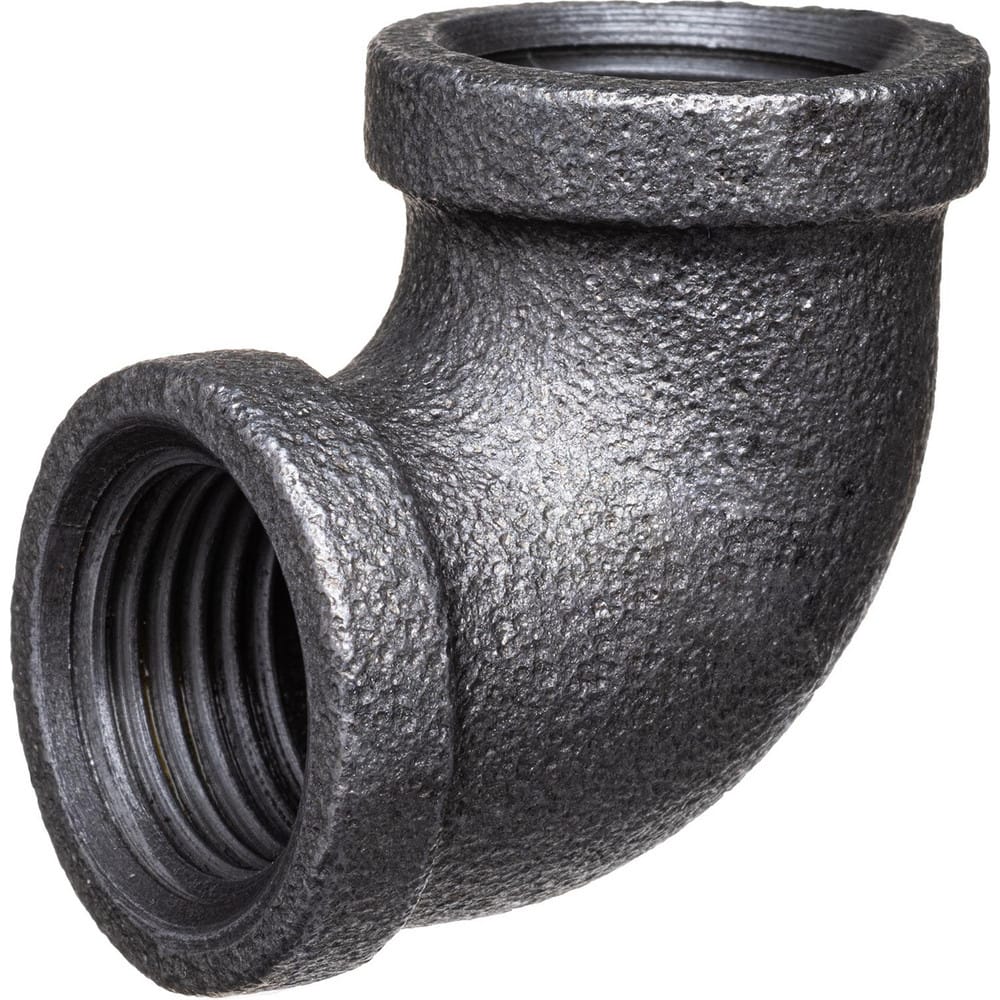 Black Pipe Fittings; Fitting Type: Elbow; Fitting Size: 3/8″; Material: Malleable Iron; Finish: Black; Fitting Shape: 90 ™ Elbow; Thread Standard: NPT; Connection Type: Threaded; Lead Free: No; Standards: ASME ™B1.2.1;  ™ASME ™B16.3