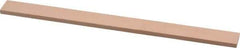 Made in USA - 600 Grit Aluminum Oxide Rectangular Polishing Stone - Super Fine Grade, 1/2" Wide x 6" Long x 1/8" Thick - Eagle Tool & Supply