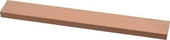 Made in USA - 220 Grit Aluminum Oxide Rectangular Polishing Stone - Very Fine Grade, 3/4" Wide x 6" Long x 1/4" Thick - Eagle Tool & Supply