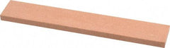 Made in USA - 120 Grit Aluminum Oxide Rectangular Polishing Stone - Fine Grade, 1" Wide x 6" Long x 1/4" Thick - Eagle Tool & Supply