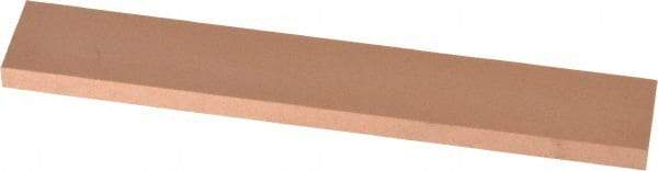 Made in USA - 220 Grit Aluminum Oxide Rectangular Polishing Stone - Very Fine Grade, 1" Wide x 6" Long x 1/4" Thick - Eagle Tool & Supply
