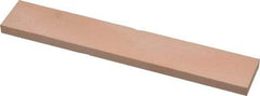 Made in USA - 400 Grit Aluminum Oxide Rectangular Polishing Stone - Super Fine Grade, 1" Wide x 6" Long x 1/4" Thick - Eagle Tool & Supply