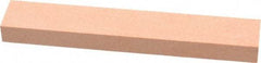 Made in USA - 180 Grit Aluminum Oxide Rectangular Polishing Stone - Very Fine Grade, 1" Wide x 6" Long x 1/2" Thick - Eagle Tool & Supply
