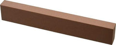 Made in USA - 220 Grit Aluminum Oxide Rectangular Polishing Stone - Very Fine Grade, 1" Wide x 6" Long x 1/2" Thick - Eagle Tool & Supply