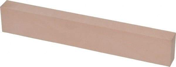 Made in USA - 600 Grit Aluminum Oxide Rectangular Polishing Stone - Super Fine Grade, 1" Wide x 6" Long x 1/2" Thick - Eagle Tool & Supply