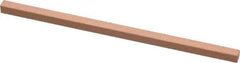 Made in USA - 320 Grit Aluminum Oxide Square Polishing Stone - Extra Fine Grade, 5/32" Wide x 4" Long x 5/32" Thick - Eagle Tool & Supply
