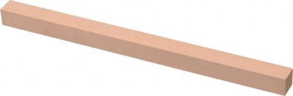 Made in USA - 400 Grit Aluminum Oxide Square Polishing Stone - Super Fine Grade, 3/8" Wide x 6" Long x 3/8" Thick - Eagle Tool & Supply