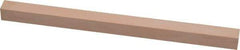 Made in USA - 600 Grit Aluminum Oxide Square Polishing Stone - Super Fine Grade, 3/8" Wide x 6" Long x 3/8" Thick - Eagle Tool & Supply