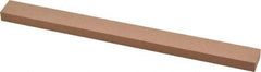 Made in USA - 320 Grit Aluminum Oxide Rectangular Polishing Stone - Extra Fine Grade, 1/2" Wide x 6" Long x 1/4" Thick - Eagle Tool & Supply