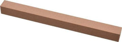 Made in USA - 320 Grit Aluminum Oxide Square Polishing Stone - Extra Fine Grade, 1/2" Wide x 6" Long x 1/2" Thick - Eagle Tool & Supply