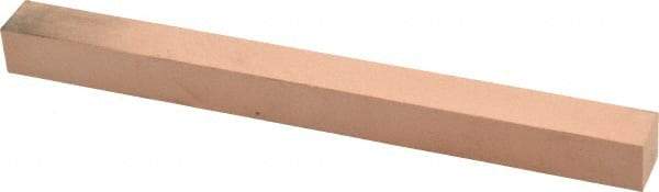 Made in USA - 400 Grit Aluminum Oxide Square Polishing Stone - Super Fine Grade, 1/2" Wide x 6" Long x 1/2" Thick - Eagle Tool & Supply