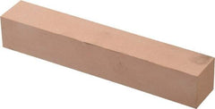 Made in USA - 400 Grit Aluminum Oxide Square Polishing Stone - Super Fine Grade, 1" Wide x 6" Long x 1" Thick - Eagle Tool & Supply