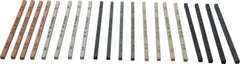 Value Collection - 20 Piece Aluminum Oxide & Silicon Carbide Polishing Stone Kit - Very Fine, Extra Fine & Super Fine - Eagle Tool & Supply