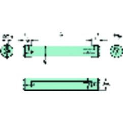 CXS-A20-04-06 Cylindrical Shank With Flat To CoroTurn® XS Double-Ended Adaptor - Eagle Tool & Supply