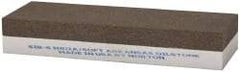 Norton - 6" Long x 2" Wide x 1" Thick, Aluminum Oxide Sharpening Stone - Rectangle, Coarse, Extra Fine Grade - Eagle Tool & Supply