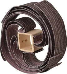 Merit Abrasives - 80 Grit, Scored Surface, Aluminum Oxide Flap Wheel Refill - Medium Grade, 1-1/4" Trim Length x 1" Wide - Eagle Tool & Supply