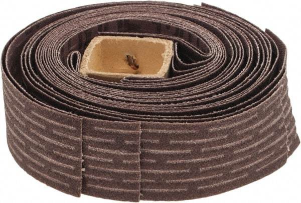 Merit Abrasives - 120 Grit, Scored Surface, Aluminum Oxide Flap Wheel Refill - Fine Grade, 1-1/4" Trim Length x 1" Wide - Eagle Tool & Supply