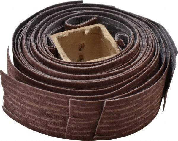 Merit Abrasives - 180 Grit, Scored Surface, Aluminum Oxide Flap Wheel Refill - Very Fine Grade, 1-1/4" Trim Length x 1" Wide - Eagle Tool & Supply