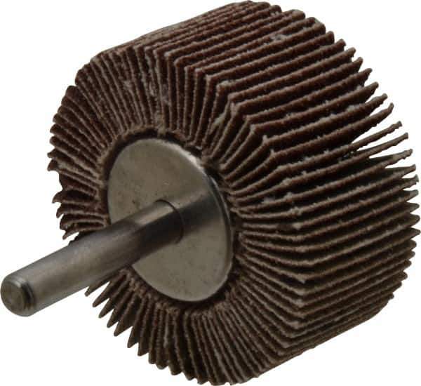 Standard Abrasives - 3-1/2 Inch Diameter, 60 Grit Aluminum Oxide Flapwheel - 5/8 Inch Hole, 1-1/2 Inch Wide, Coated, Medium Grade, 12,000 Max RPM - Eagle Tool & Supply