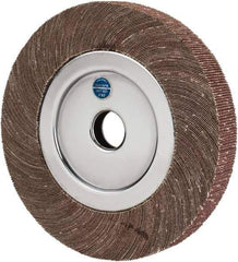 Value Collection - 8" Diam, 80 Grit Aluminum Oxide Unmounted Flap Wheel - 1" Hole, 1" Wide, Coated, Medium Grade, 4,800 Max RPM - Eagle Tool & Supply