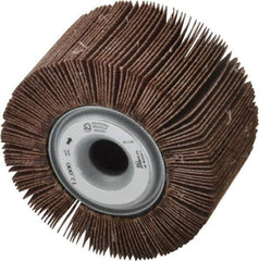 Norton - 3-1/2" Diam, 80 Grit Aluminum Oxide Unmounted Flap Wheel - 5/8" Hole, 2" Wide, Coated, Medium Grade, 12,000 Max RPM - Eagle Tool & Supply