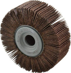 Norton - 6" Diam, 60 Grit Aluminum Oxide Unmounted Flap Wheel - 1" Hole, 2" Wide, Coated, Medium Grade, 6,200 Max RPM , Cloth Backing - Eagle Tool & Supply