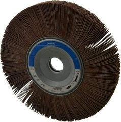 Norton - 8" Diam, 80 Grit Aluminum Oxide Unmounted Flap Wheel - 1" Hole, 1" Wide, Coated, Medium Grade, 4,700 Max RPM , Cloth Backing - Eagle Tool & Supply