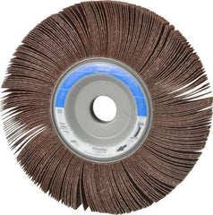 Norton - 8" Diam, 60 Grit Aluminum Oxide Unmounted Flap Wheel - 1" Hole, 1" Wide, Coated, Medium Grade, 4,700 Max RPM - Eagle Tool & Supply