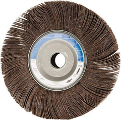 Norton - 8" Diam, 80 Grit Aluminum Oxide Unmounted Flap Wheel - 1" Hole, 2" Wide, Coated, Medium Grade, 4,700 Max RPM , Cloth Backing - Eagle Tool & Supply