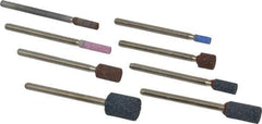 Grier Abrasives - 8 Piece Aluminum Oxide Vitrified Mounted Stone Abrasive Point Set - Includes Shapes W144, W145, W146, W153, W160, W162, W163 & W176 - Eagle Tool & Supply