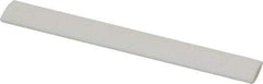 Made in USA - 3" Long x 1/2" Wide x 3/16" Thick, Novaculite Sharpening Stone - Oval, Ultra Fine Grade - Eagle Tool & Supply