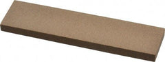 Made in USA - 4" Long x 1" Wide x 1/4" Thick, Aluminum Oxide Sharpening Stone - Rectangle, Medium Grade - Eagle Tool & Supply
