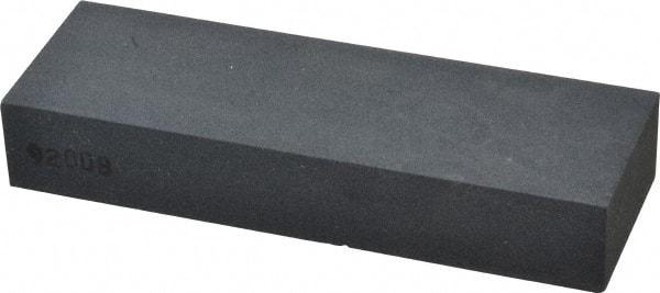Made in USA - 6" Long x 2" Wide x 5/8" Thick, Silicon Carbide Sharpening Stone - Rectangle, Medium Grade - Eagle Tool & Supply